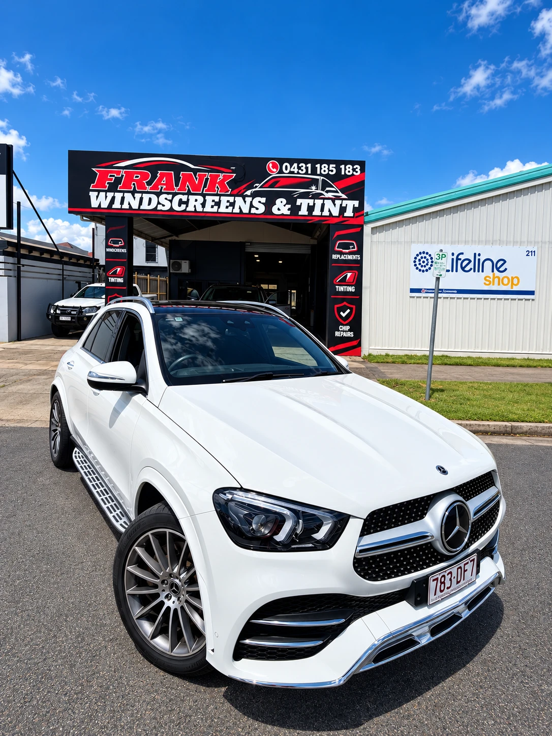 Frank Windscreens & Tint shopfront on Bunda Street